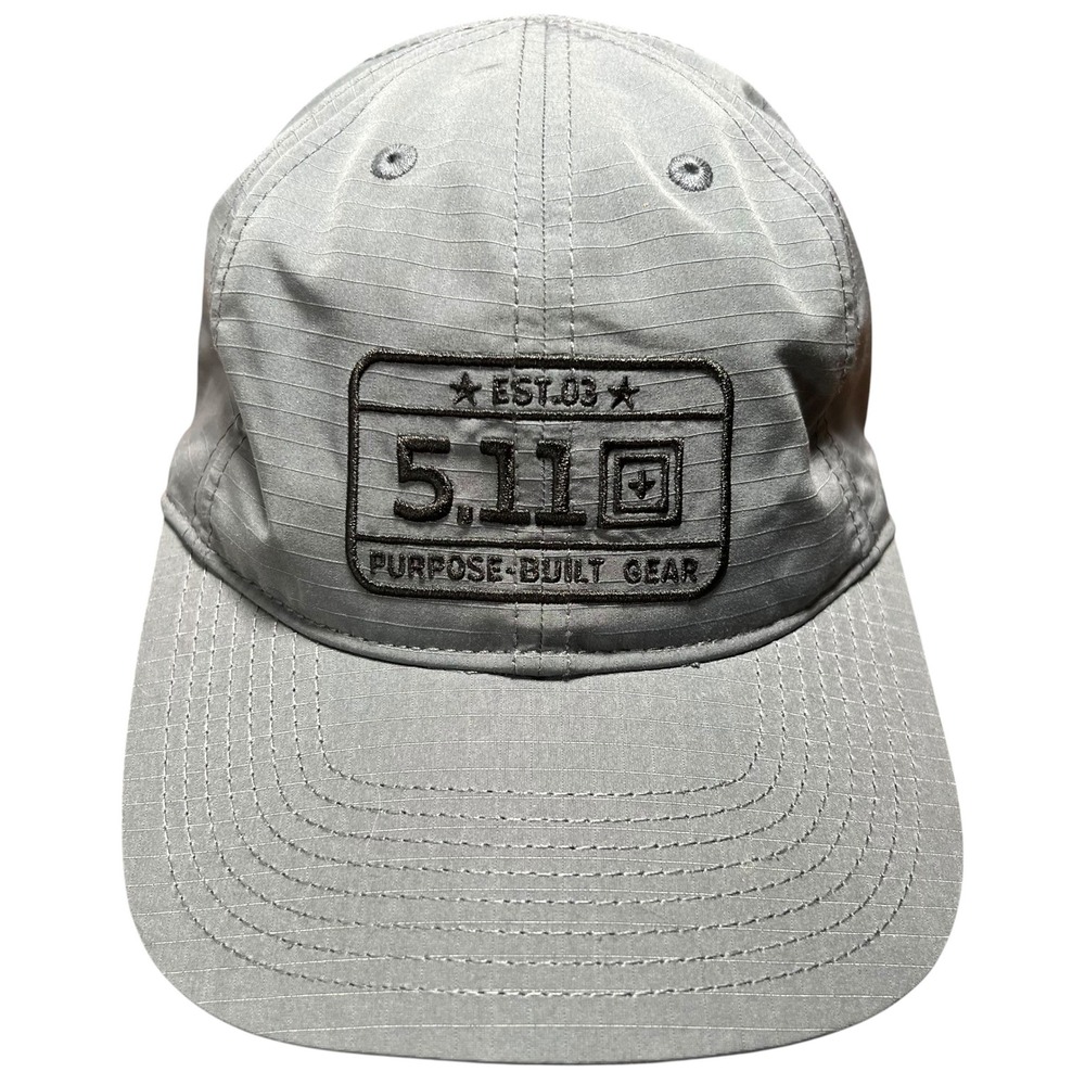 5.11 Tactical Hat Men OSFA Gray Ripstop Purpose-Built Gear Snapback Cap